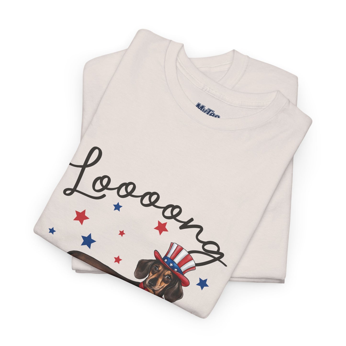 Patriotic Dachshund Loooong Live Freedom Unisex T-Shirt