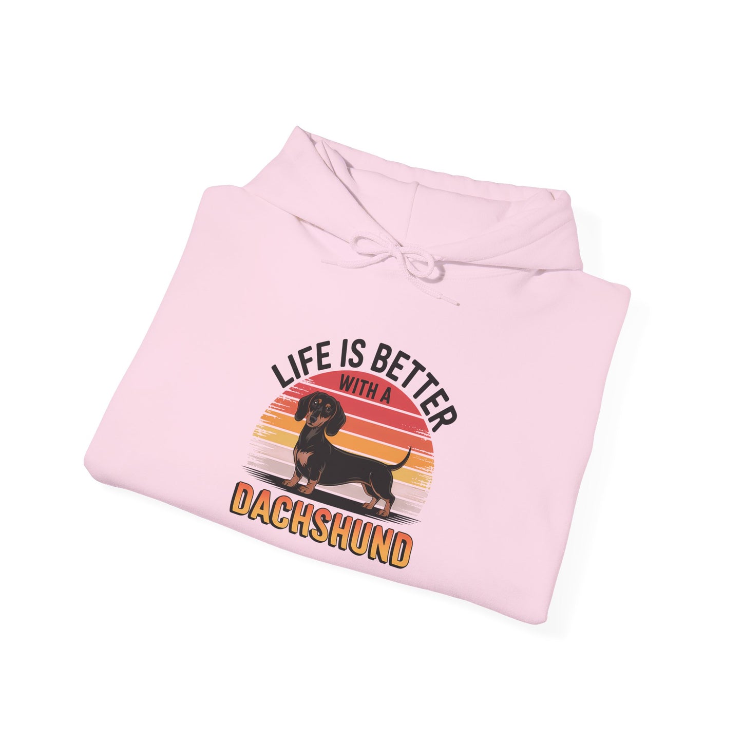Life Is Better With A Dachshund Unisex Hoodie – Dog Lover Retro Pullover
