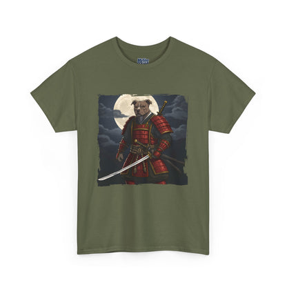 Pitbull Samurai Warrior Unisex Heavy T-Shirt,Tee | Graphic Tee For Anime Lovers