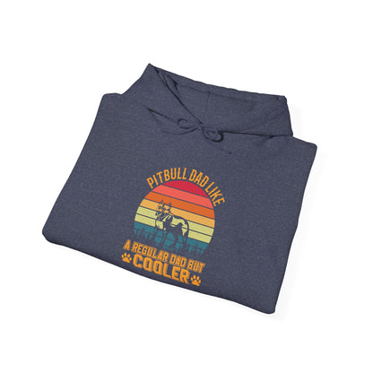 'Pitbull Dad Like A Regular Dad But Cooler' Cozy Hoodie