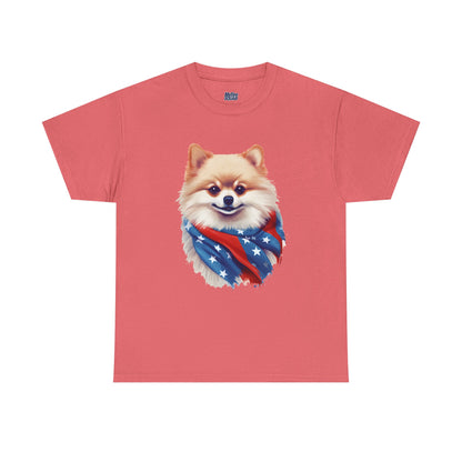 Patriotic pomeranian Unisex T-Shirt