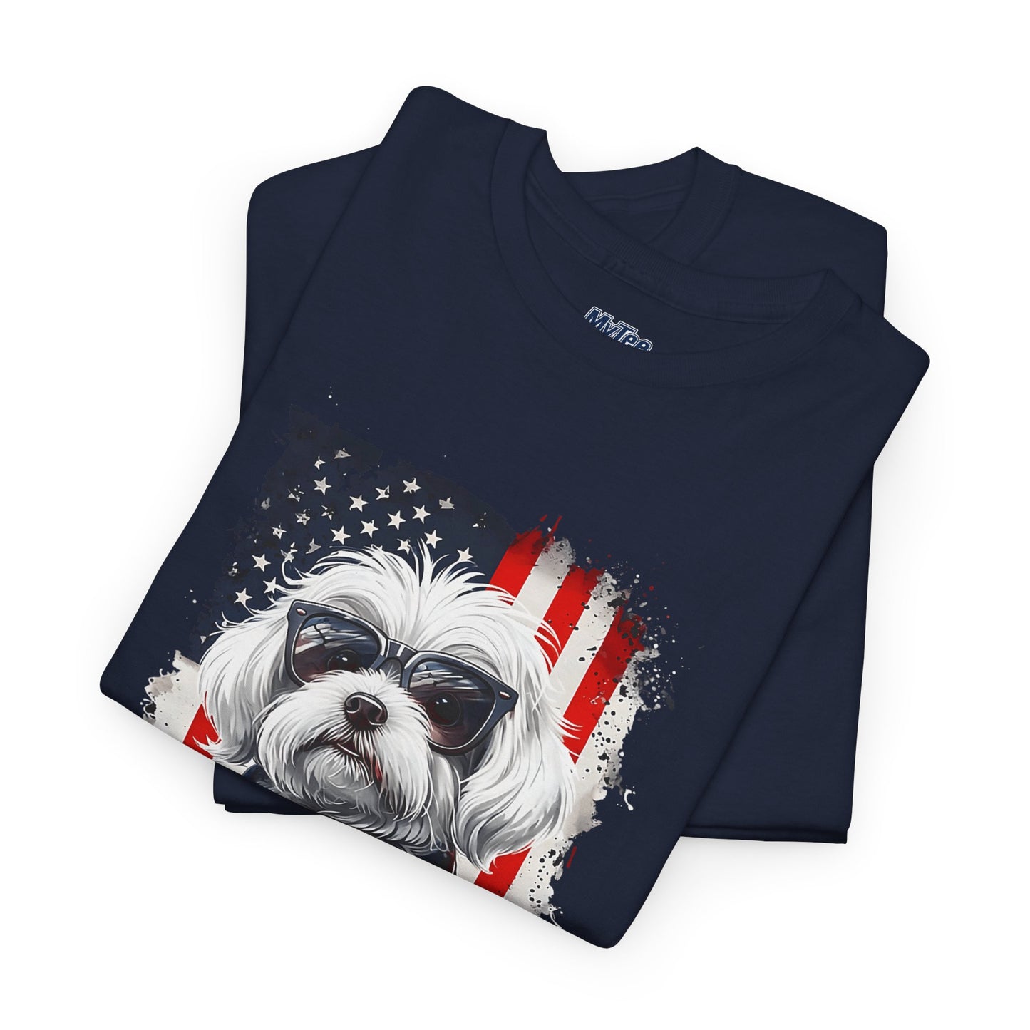 Patriotic Havanese Unisex Cotton T-Shirt