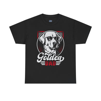 Golden Dad, Golden Retriever T-Shirt | Best For Dog Dad