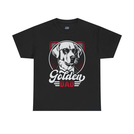 Golden Dad, Golden Retriever T-Shirt | Best For Dog Dad
