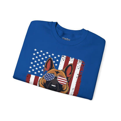 Patriotic German Shephard Dog Unisex Sweatshirt