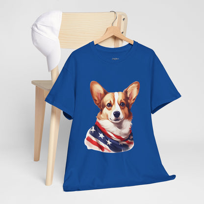 Patriotic Pembroke Welsh Corgi Unisex T-Shirt