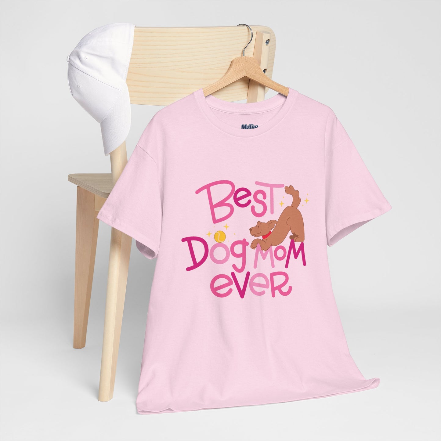 Best Dog Mom Ever Cotton T-Shirt For Proud Mothers