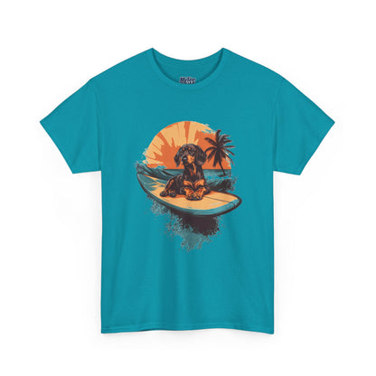 Dachshund Beach Vibes T-Shirt – Chill Summer Dog Style