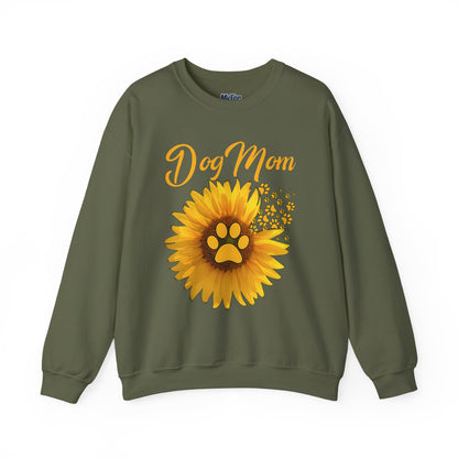 Sunflower Soul, Dog Mom Heart Sweatshirt