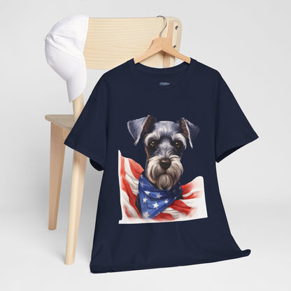 Patriotic Miniature Schnauzer Unisex T-Shirt