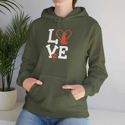 Love Cat Hoodie | Cozy Gift for Pet Lovers