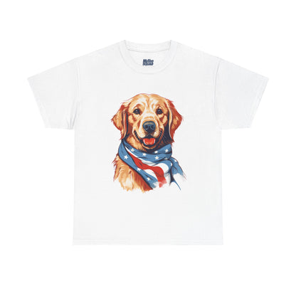 Patriotic Golden Retriever Unisex T-Shirt