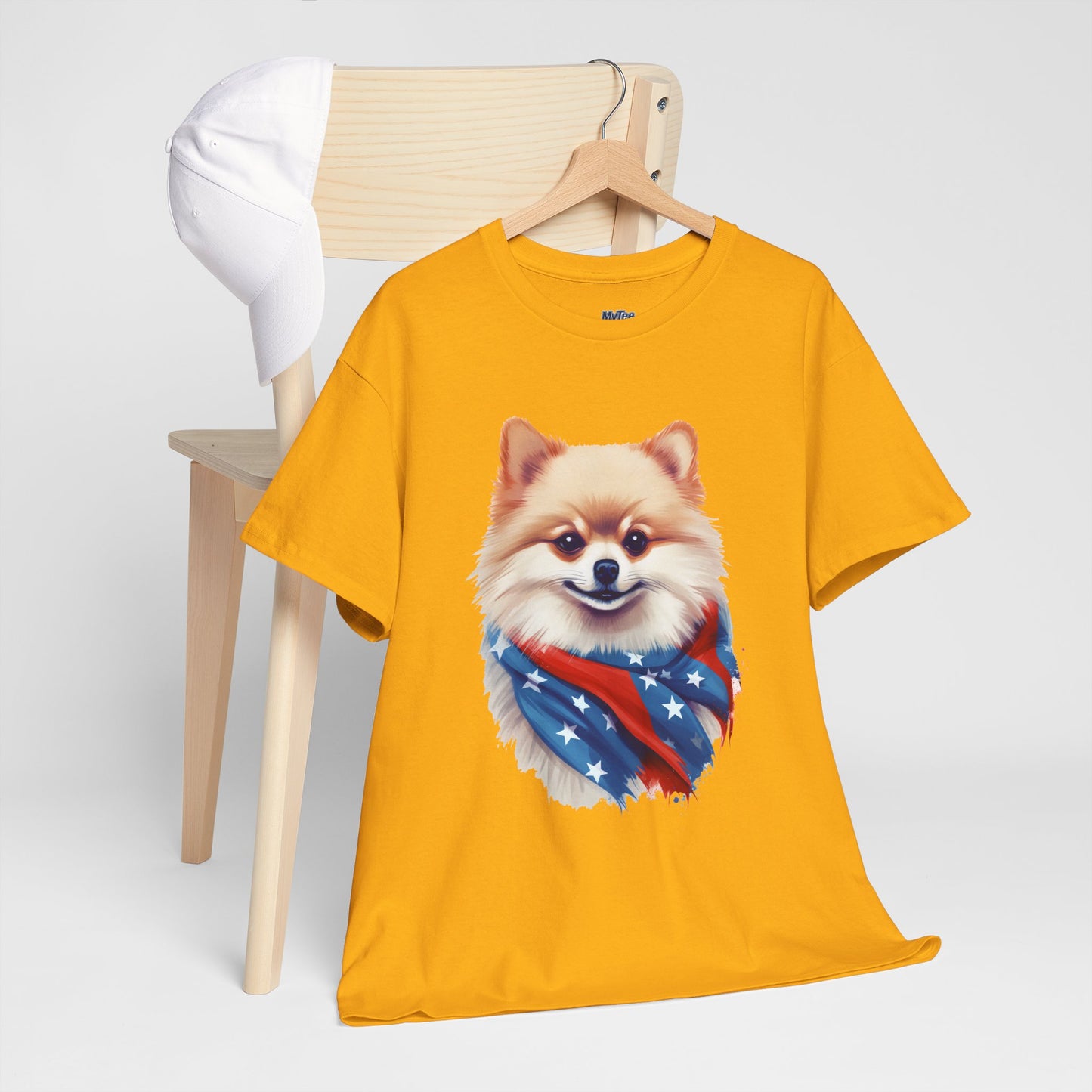 Patriotic pomeranian Unisex T-Shirt