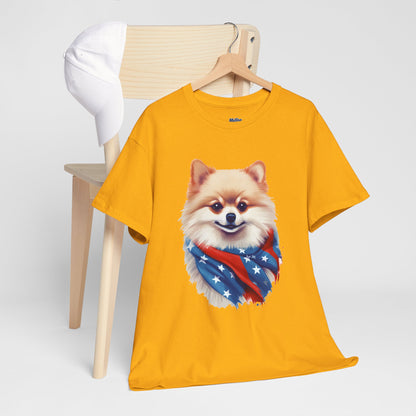 Patriotic pomeranian Unisex T-Shirt