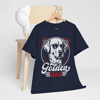 Golden Dad, Golden Retriever T-Shirt | Best For Dog Dad