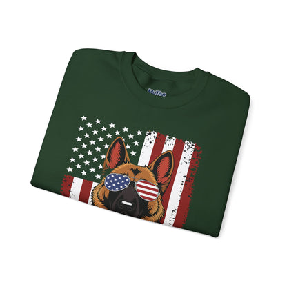 Patriotic German Shephard Dog Unisex Sweatshirt