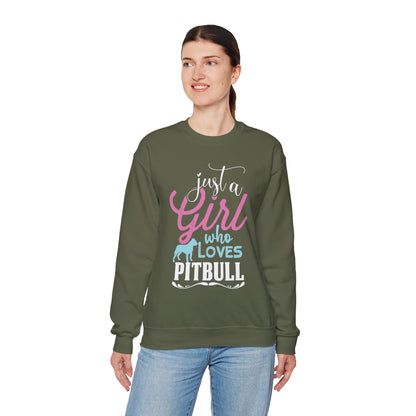 Just A Girl Who Loves Pitbull Sweatshirts