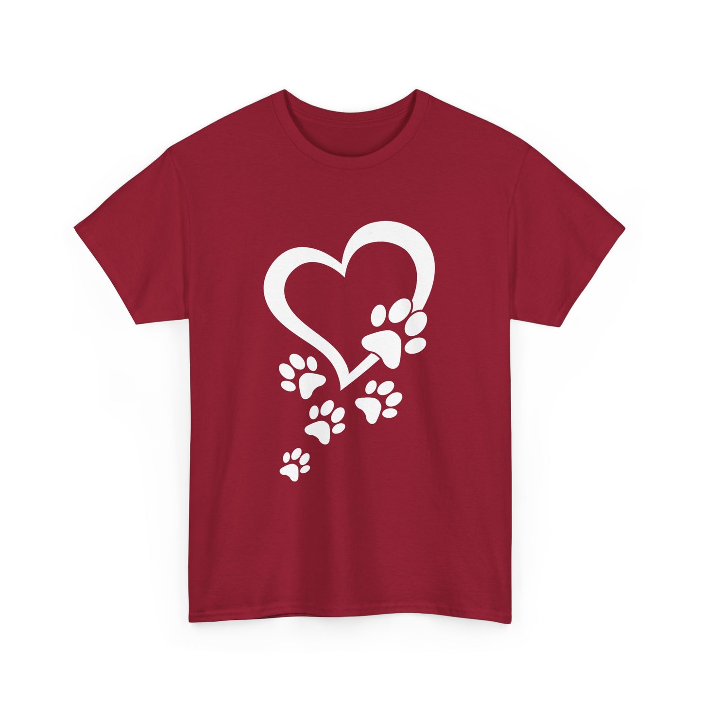 Heart With Paw Print Love T-shirt