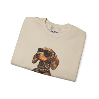 Chic Dachshund Dog Lover Unisex Sweatshirt | Crewneck Pullover For Pet Lovers