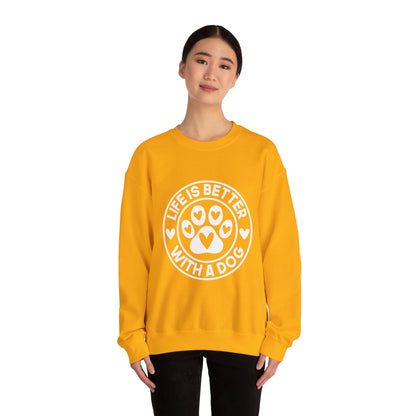 Life Is Better With A Dog Sweatshirt | Crewneck Pullover