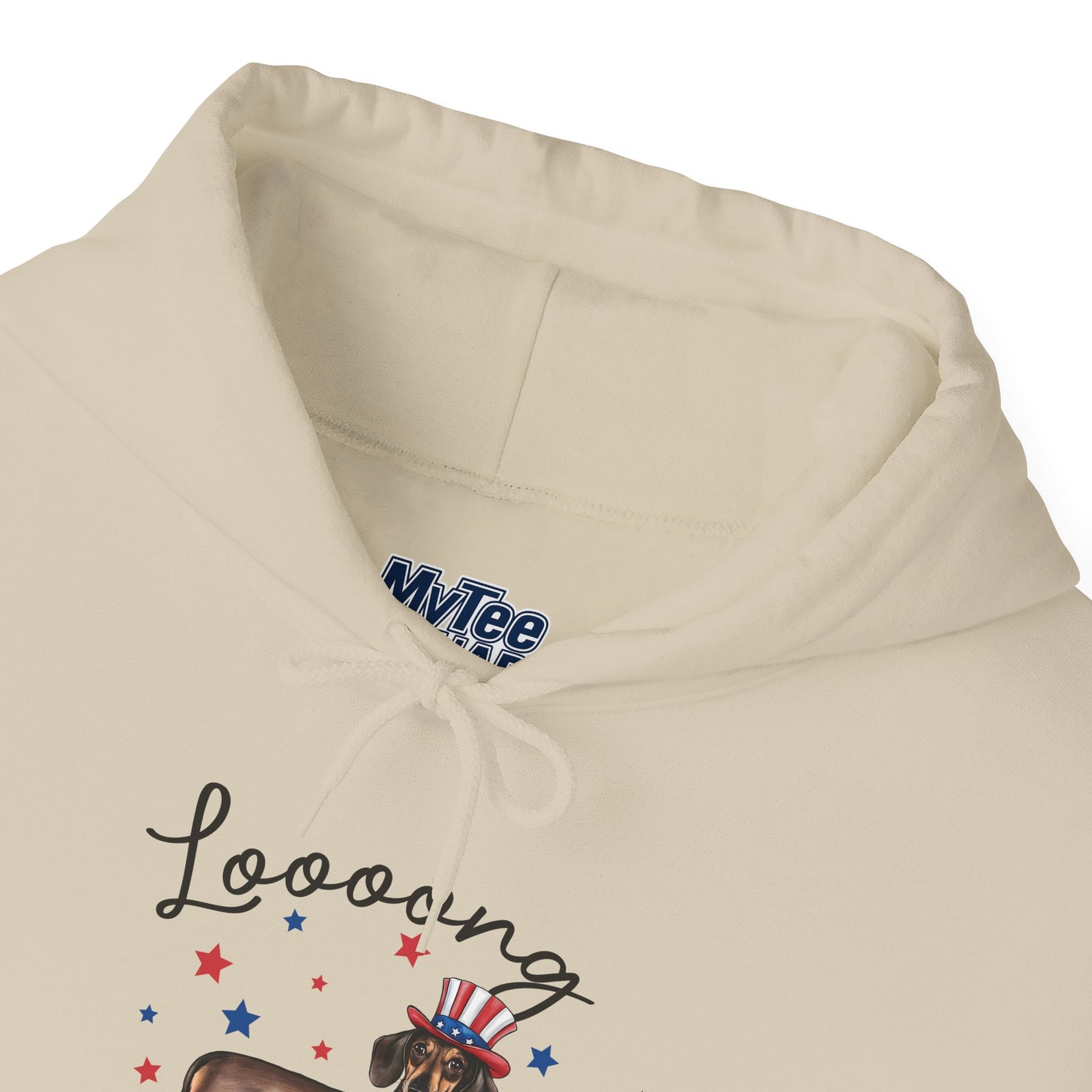Patriotic Dachshund Loooong Live Freedom Unisex Hoodie