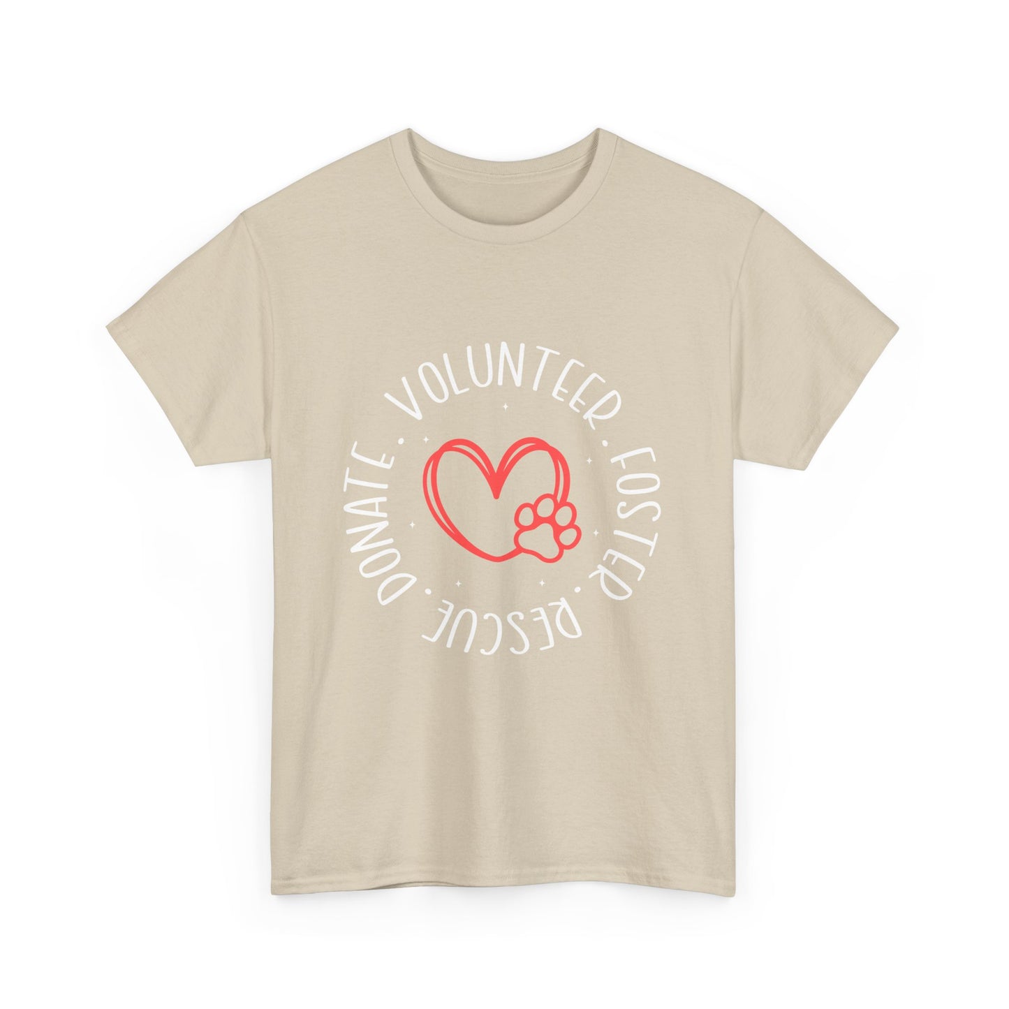 Pet Lover's Heart Volunteer Rescue Foster Donate Unisex T-Shirt