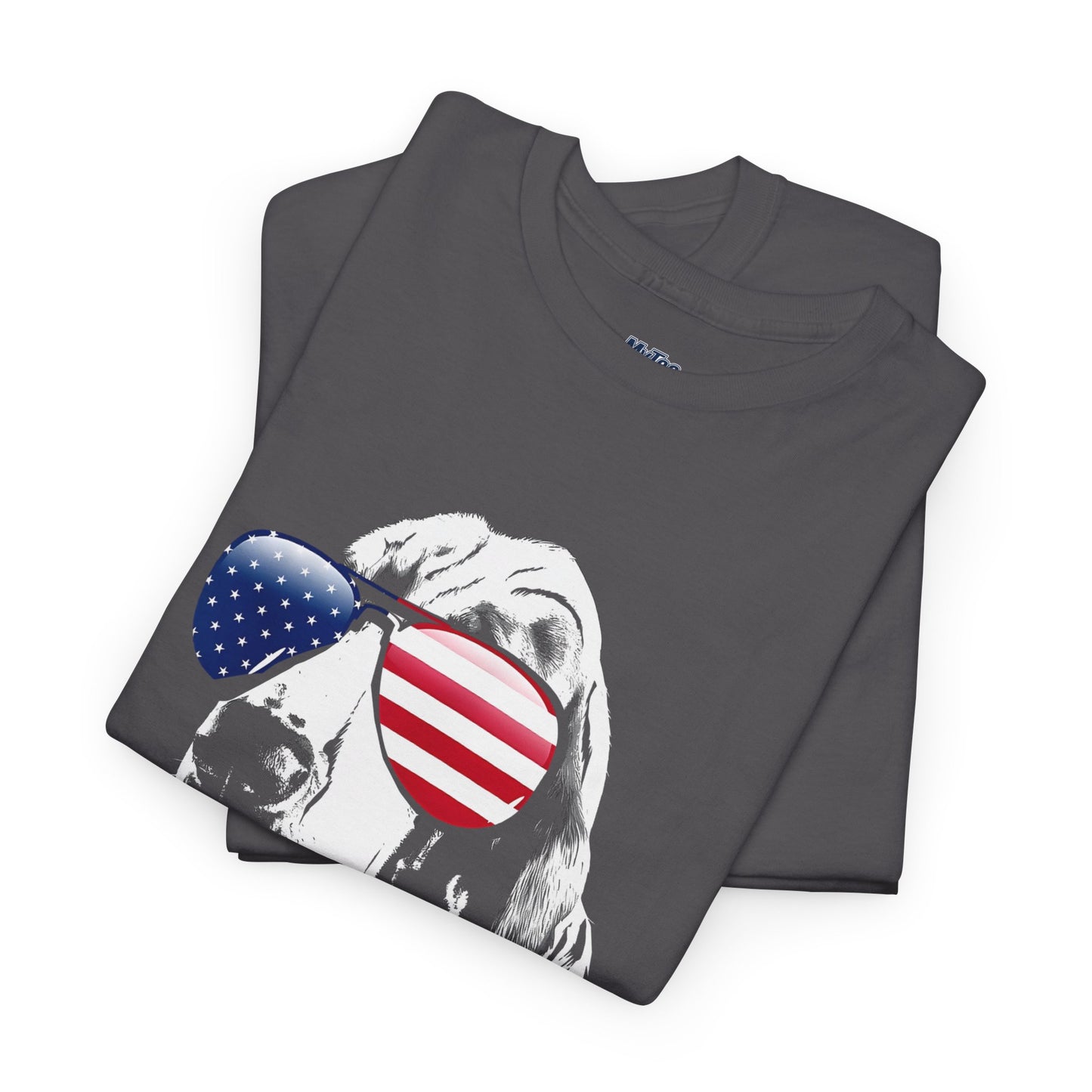 Patriotic Basset Hound With Sunglasses Unisex T-Shirt