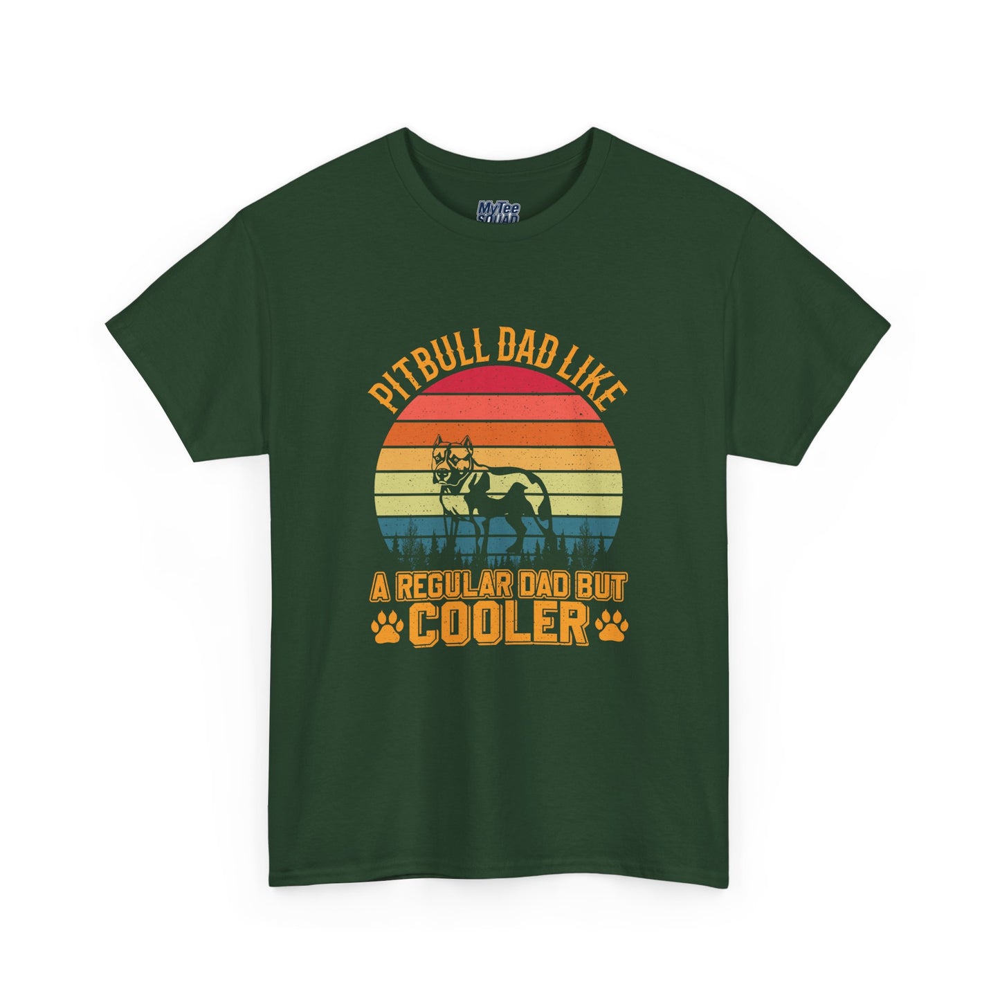 Pitbull Dad Like A Regular Dad But Cooler T-Shirt | Best Gift For Dog Father