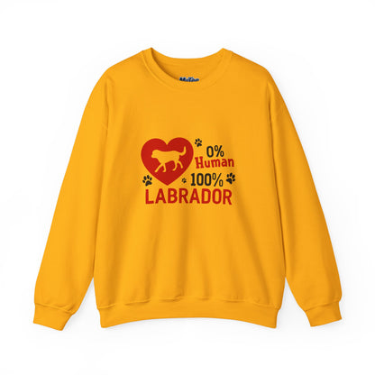 0% Human 100% Labrador Unisex Sweatshirt