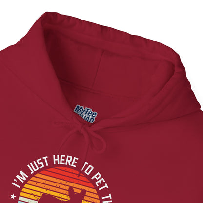 I'm Just Here To Pet The Labrador Retiever Unisex Hoodie