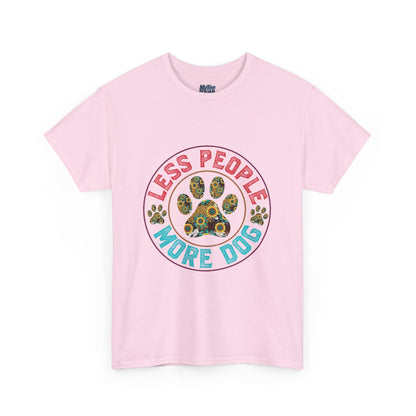 Less People More Dog Unisex Cotton T-Shirt