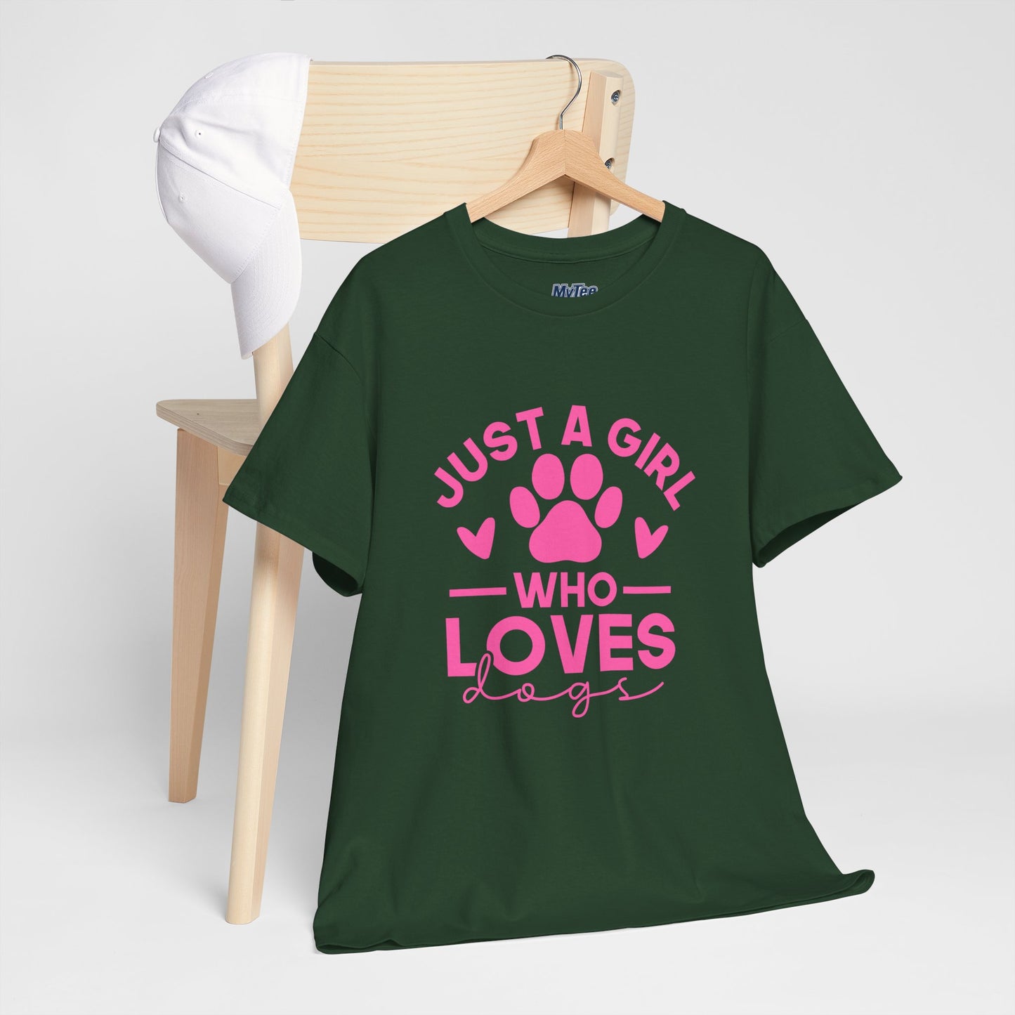 Just a Girl Who Loves Dogs T-Shirt - Cute Pet Lover Tee