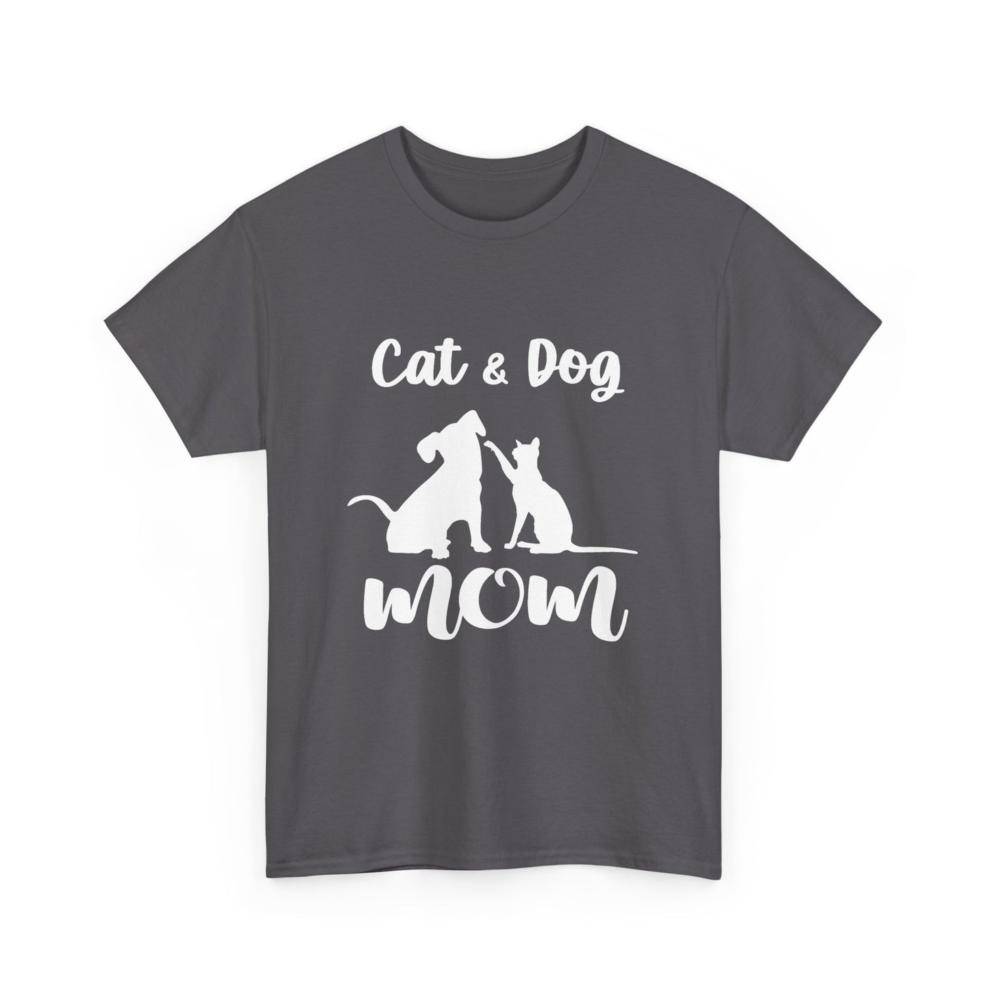 Cat & Dog Mom Cotton T-Shirt - Perfect for Pet Lovers