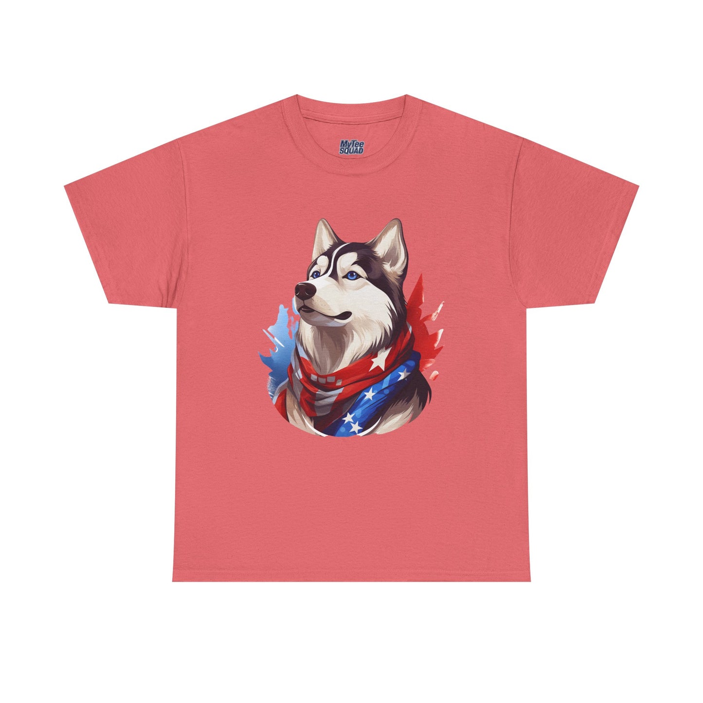 Patriotic Siberian Husky Unisex T-Shirt