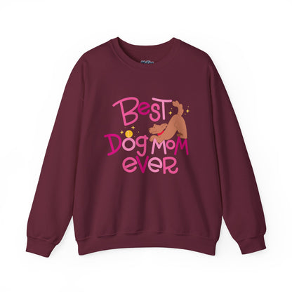 Best Dog Mom Ever Crewneck Sweatshirt | Gift For Dog Moms