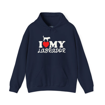 I Love My Labrador Unisex Hoodie | Adorable Warmth for Dog People
