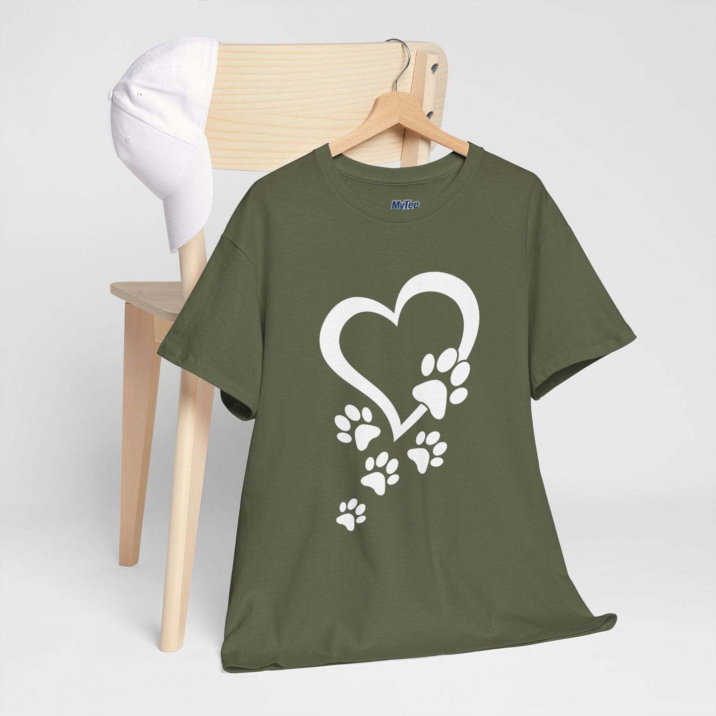 Heart With Paw Print Love T-shirt