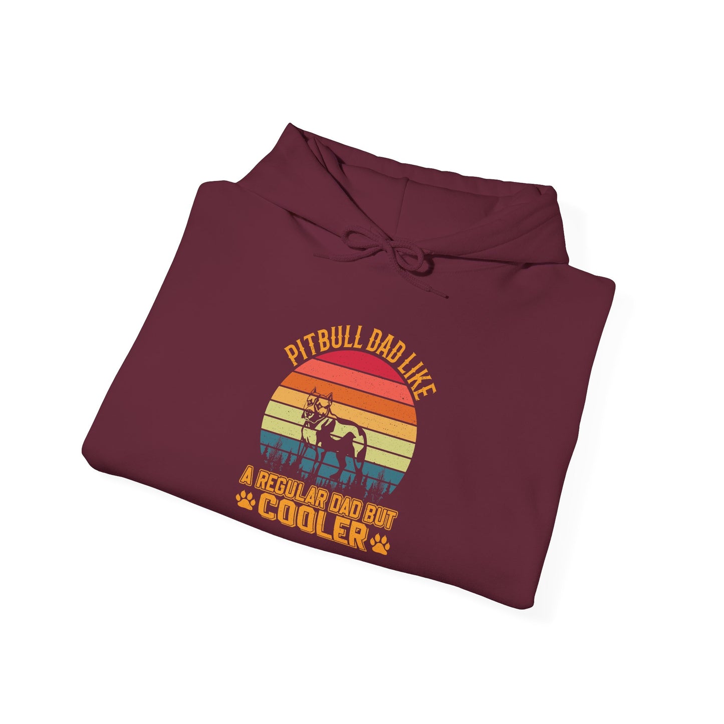 'Pitbull Dad Like A Regular Dad But Cooler' Cozy Hoodie