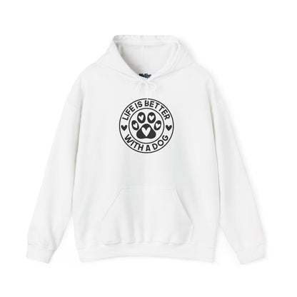 "Life Is Better With A Dog" Unisex Hoodie | Dog-Themed Apparel