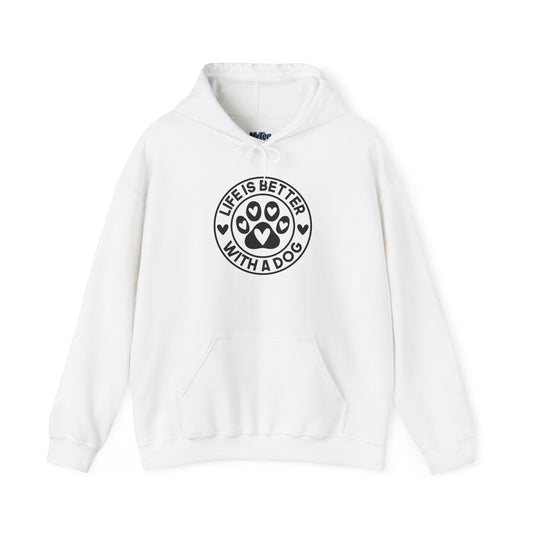 "Life Is Better With A Dog" Unisex Hoodie | Dog-Themed Apparel