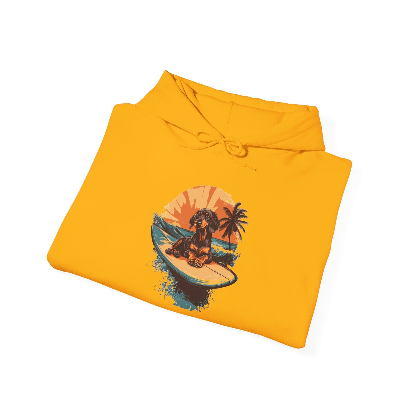 Dachshund Sunset Unisex Hoodie – Chill Pup Style For Dog Lovers