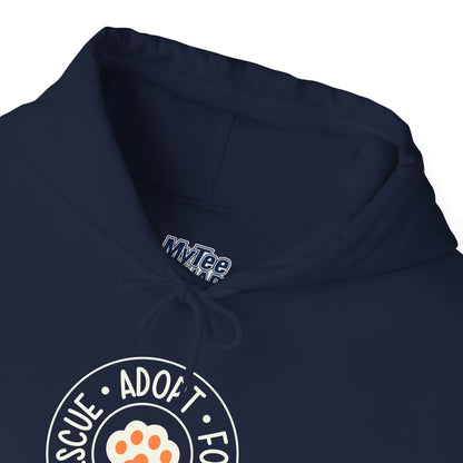 Rescue Adopt Foster Unisex Hoodie | Adoption Awareness