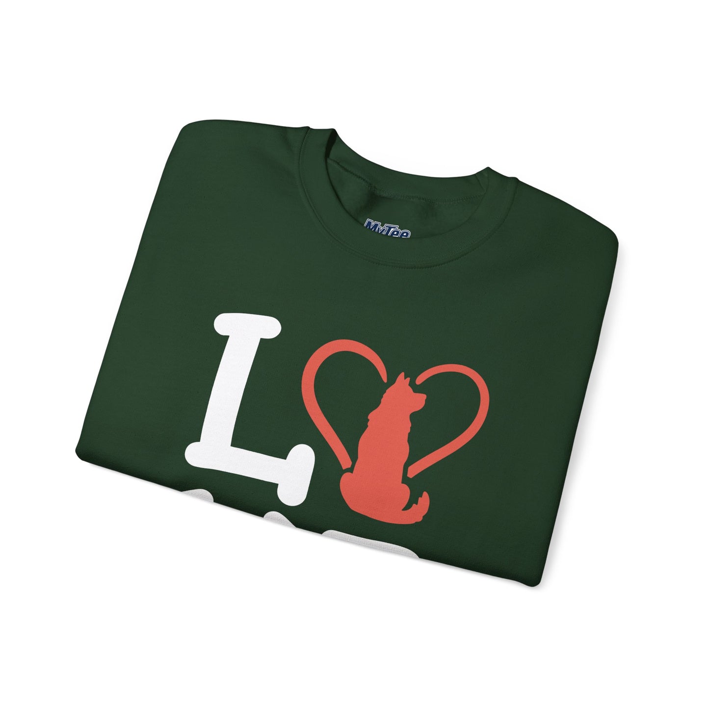 Love Cat Crewneck Sweatshirt - Perfect for Pet Lovers, Gift For Cat Owners