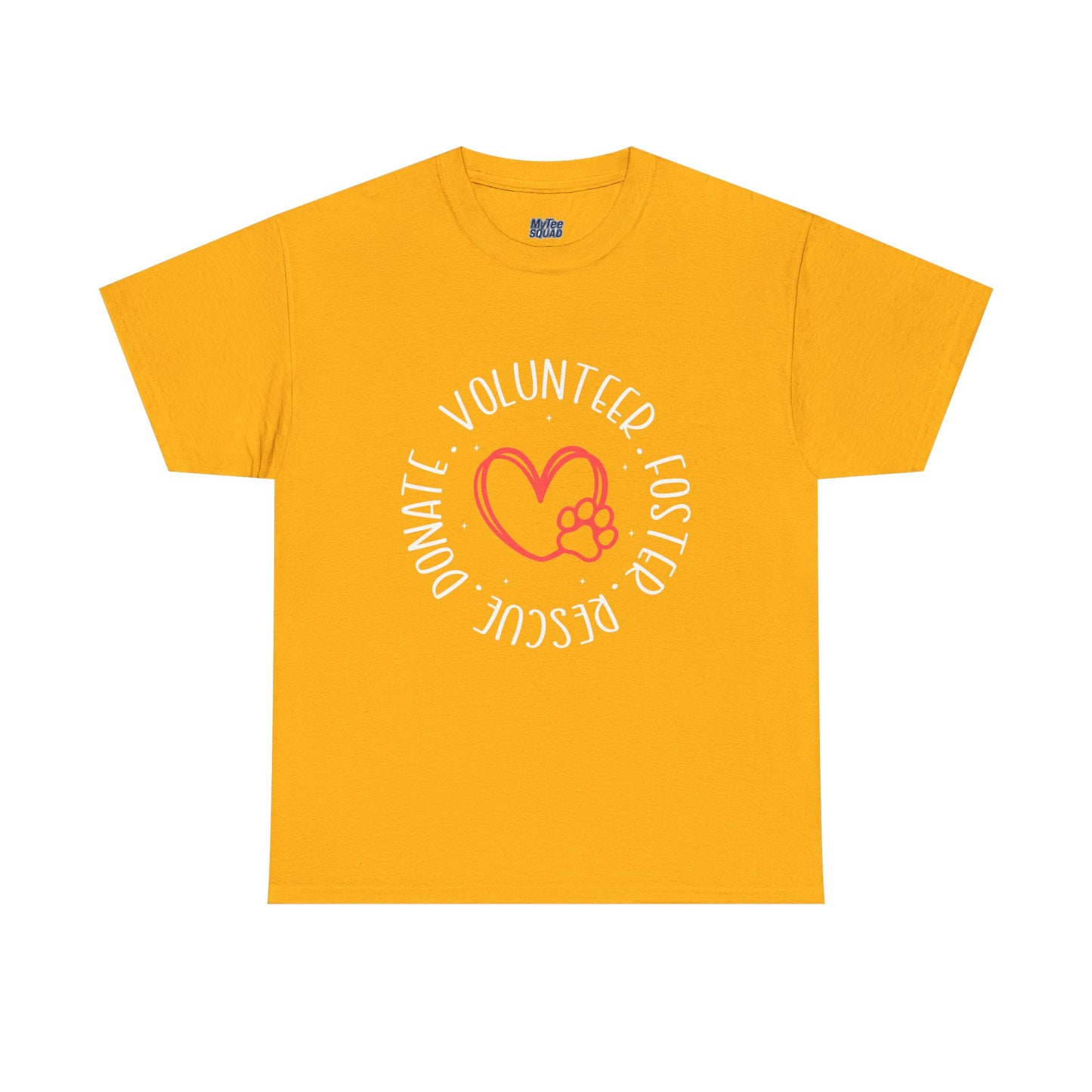 Pet Lover's Heart Volunteer Rescue Foster Donate Unisex T-Shirt