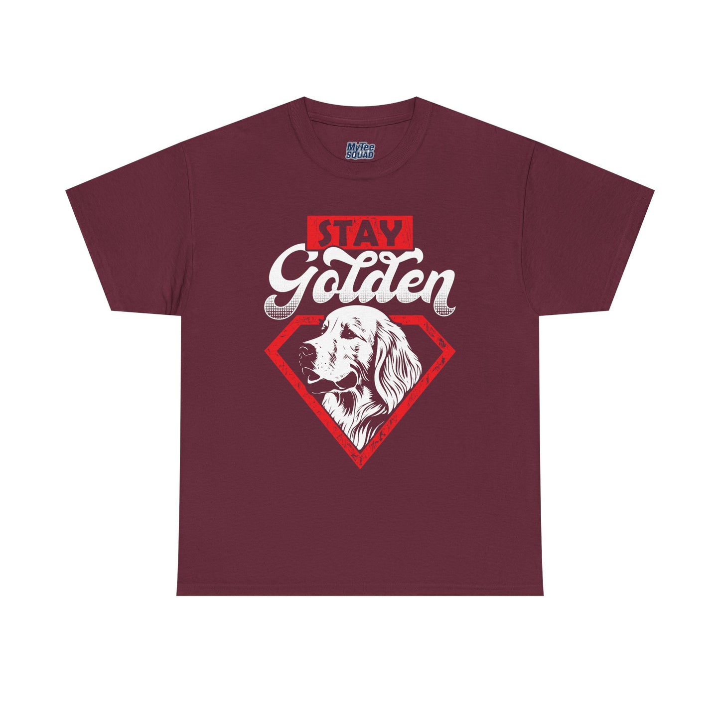 Stay Golden Unisex Cotton T-Shirt | Best Gift For Dog Lover