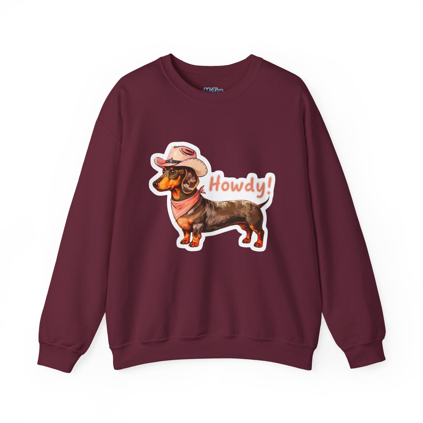 Dachshund Howdy Unisex Sweatshirt – Cozy Western Pup Pullover