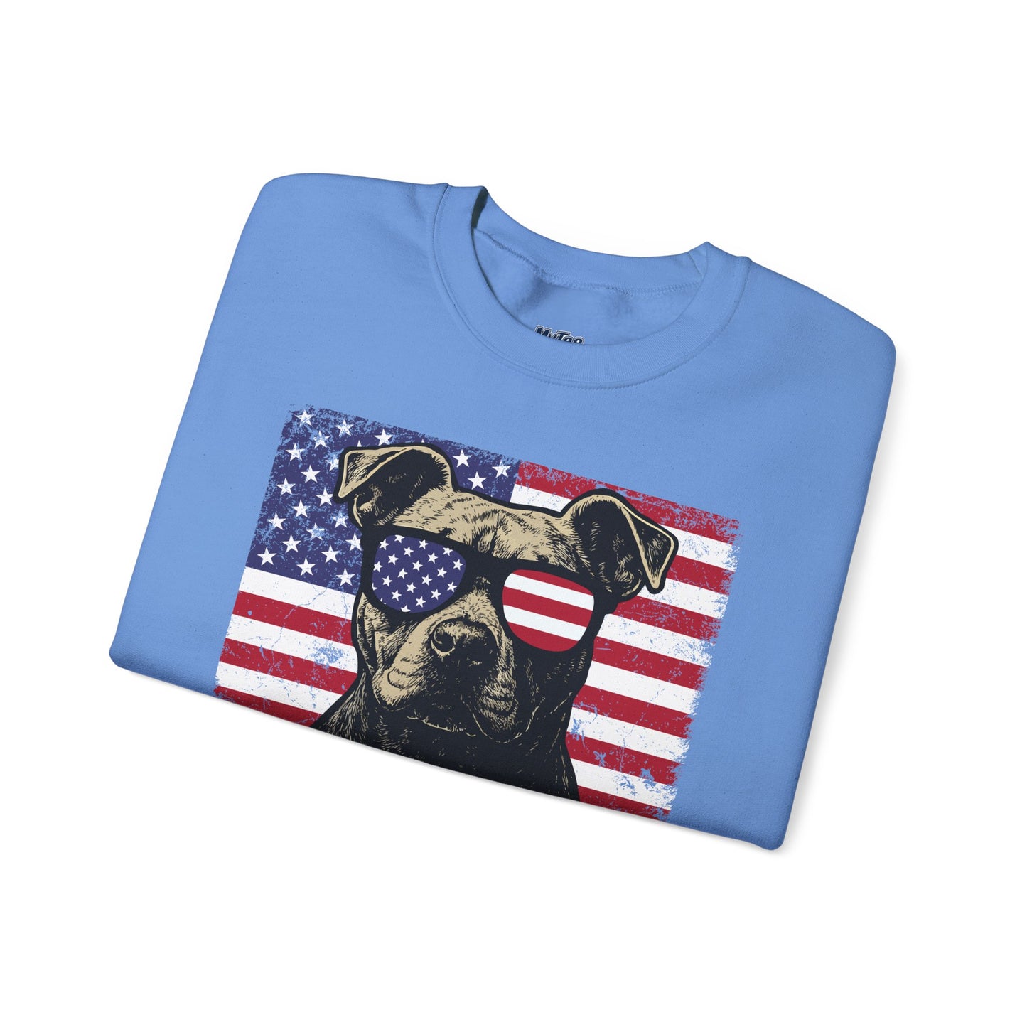 Show Me Your Pitties Patriotic Pitbull Sweatshirt – Funny USA Dog Lover Pullover