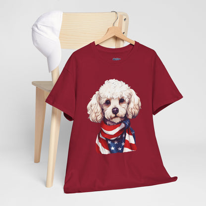 Patriotic Poodle Unisex T-Shirt