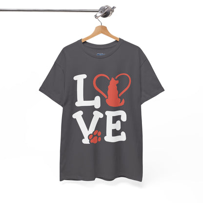 Love Dog Heart T-Shirt