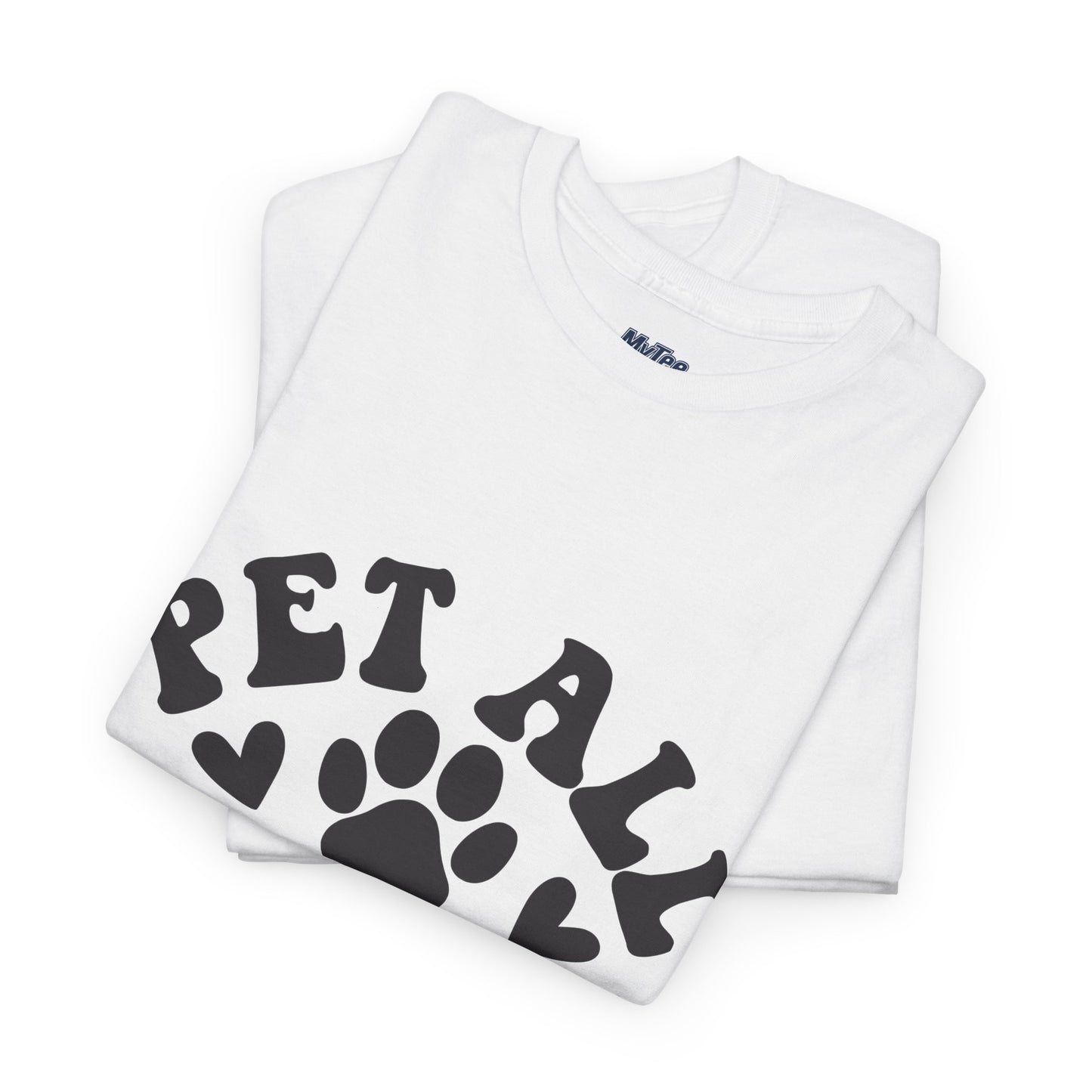 Pet All the Dogs Cotton T-Shirt, Dog Lover Tee